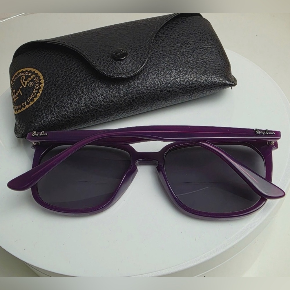 Women’s Purple Ray-Ban Sunglasses with Case - Picture 2 of 5
